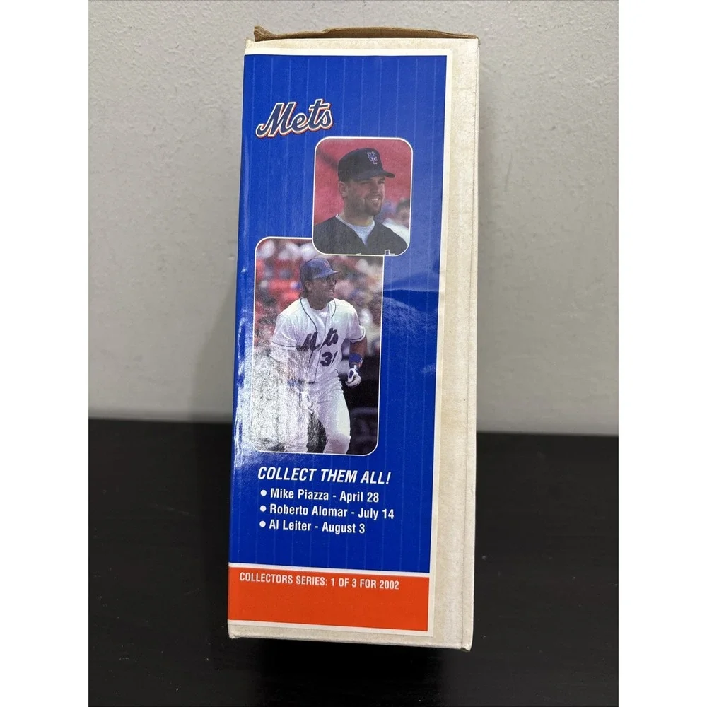 2002 Mike Piazza Bobblehead New York Mets Original Box Gold's Collectors Series